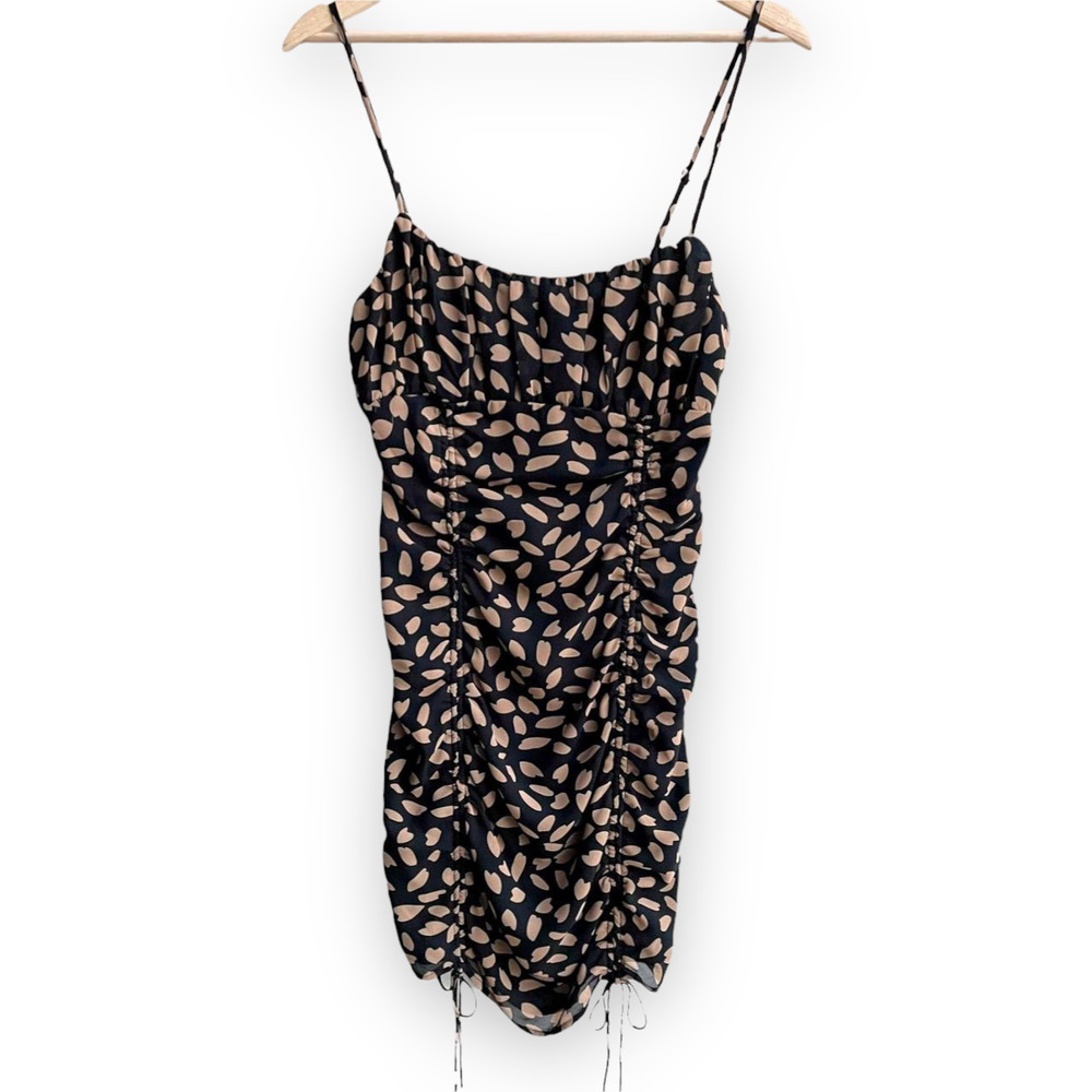 Doll's Kill Ruched Mini Dress - Bad Late Night Romance Ruched Dress - Size S